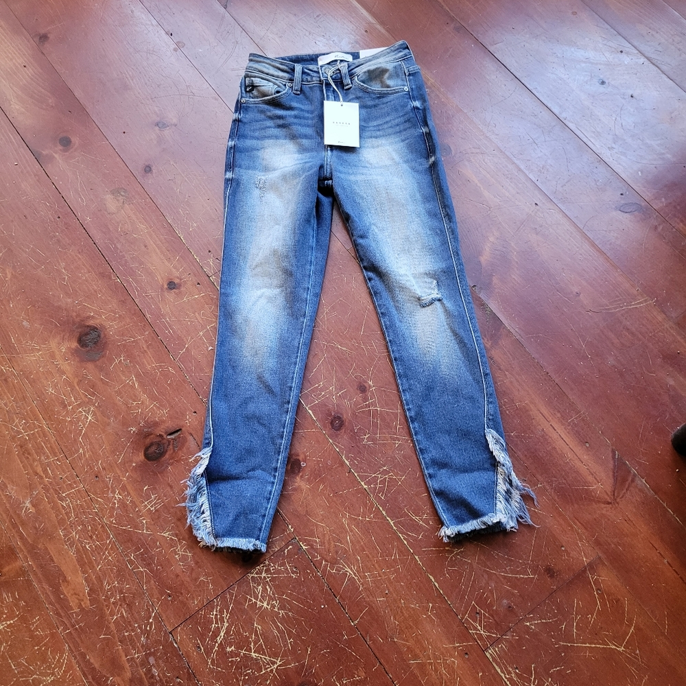 Kancan distressed ankle jeans